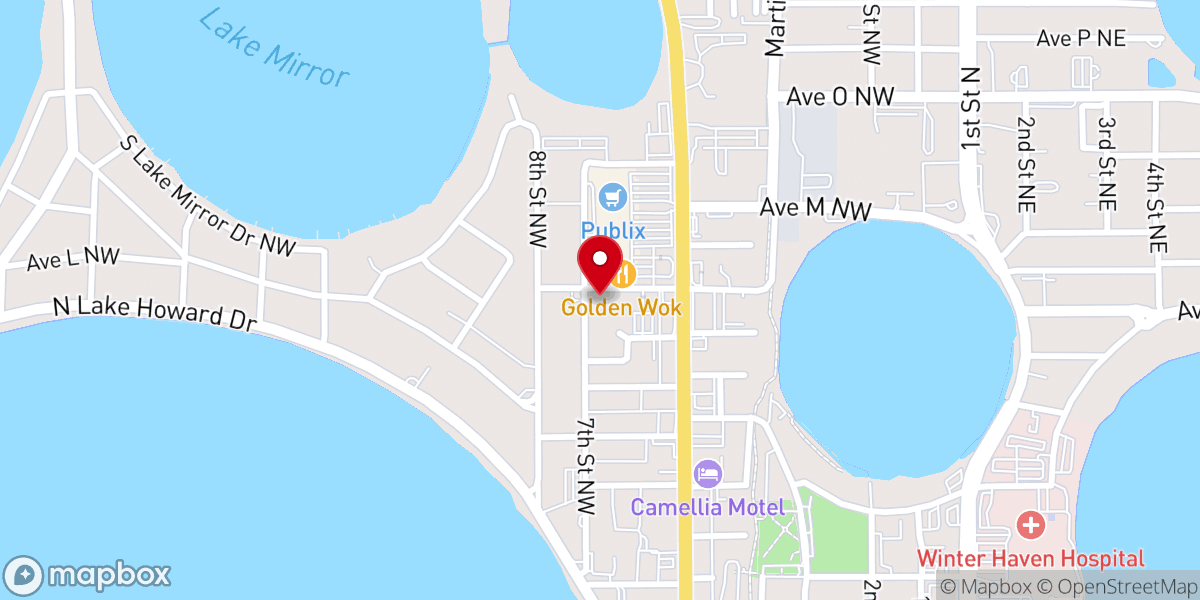 Map showing location of St Paul's Episcopal Church