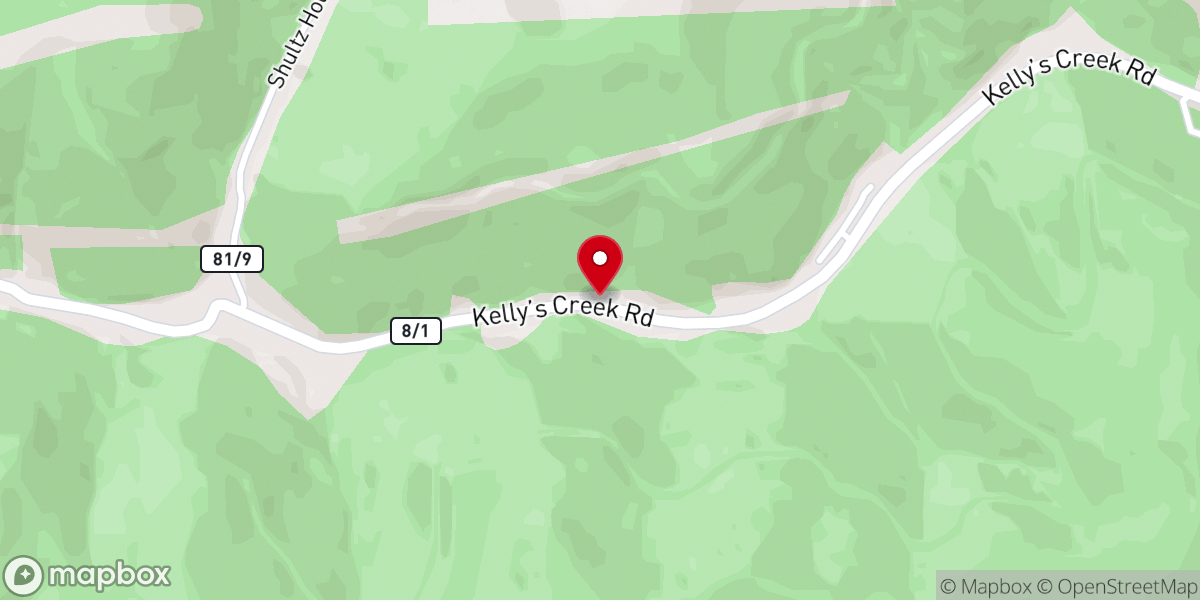 Map showing location of Mammoth Pentecostal Church