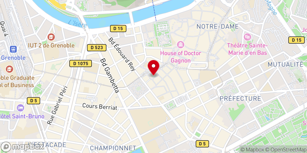 Map showing location of Eglise Saint Louis