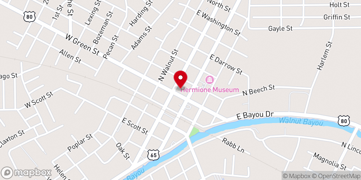 Map showing location of Madison Parish Jail