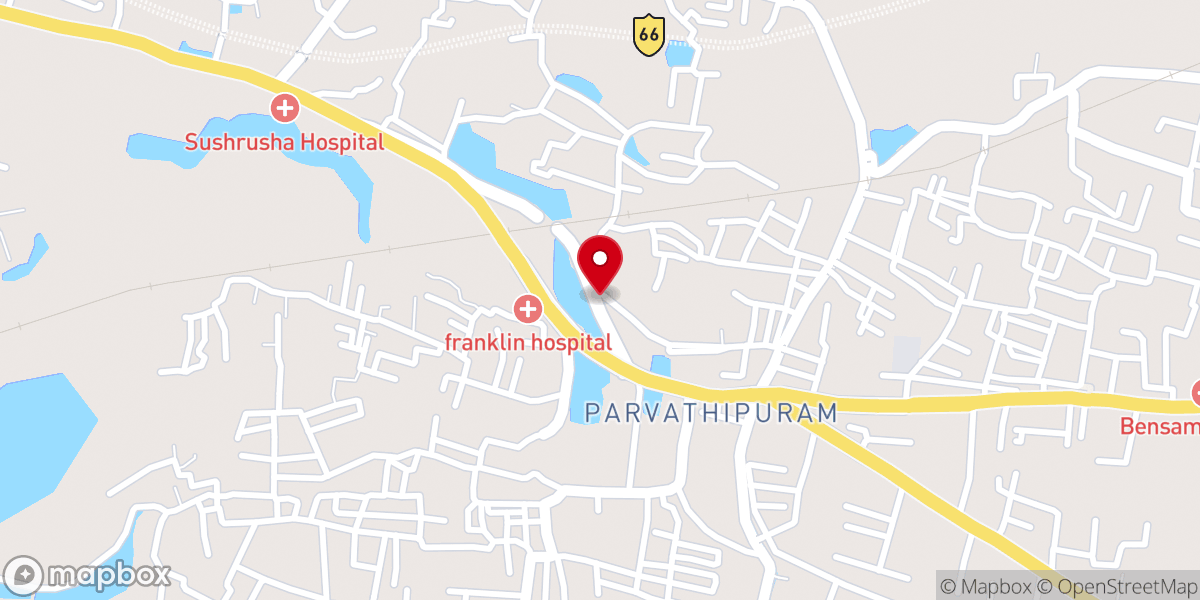 Map showing location of Malankara Catholic Church