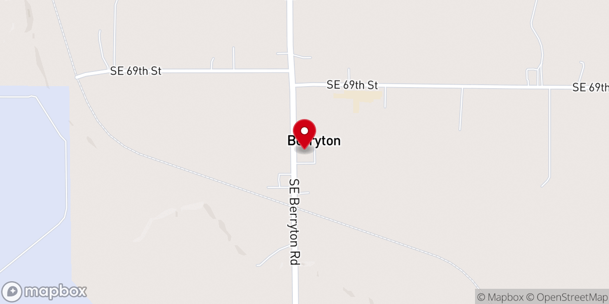 Map showing location of Berryton United Methodist Church