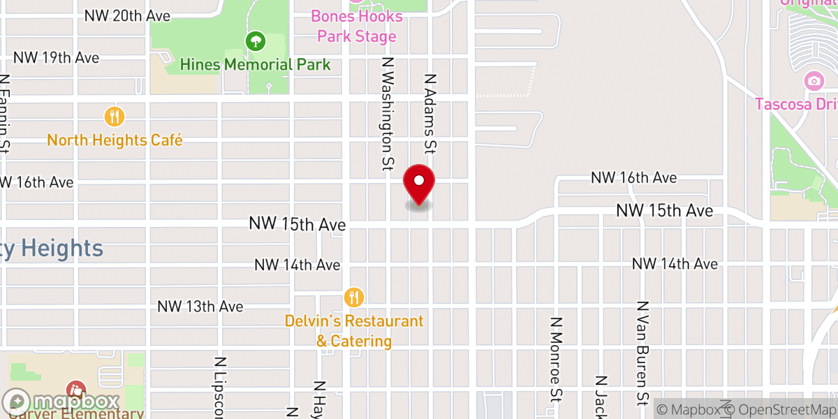 Map showing location of Saint Martin de Porres Catholic Church