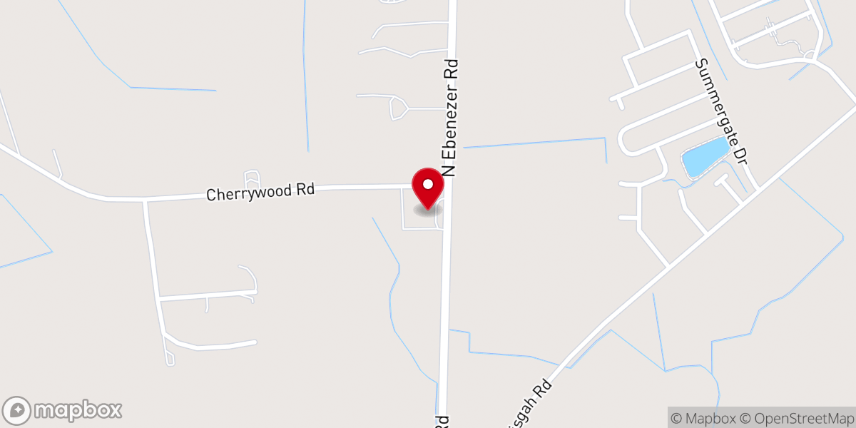 Map showing location of Northgate Baptist Church