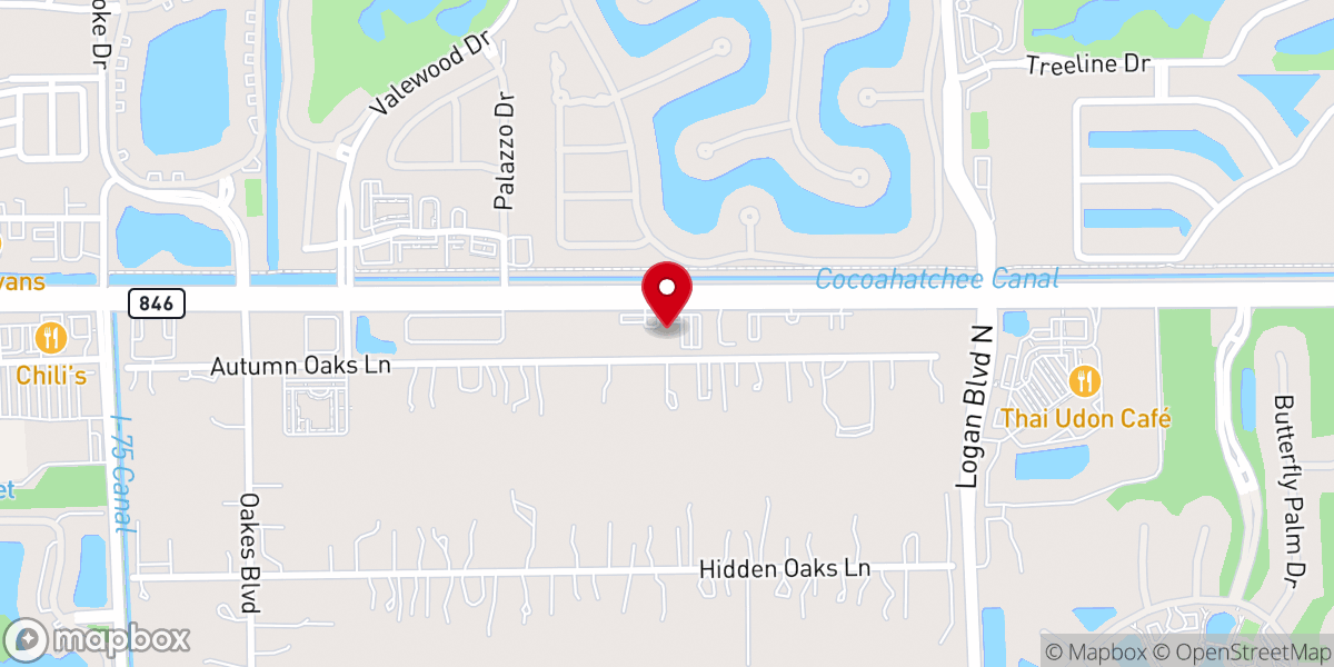 Map showing location of Eagle's Nest Worship Center