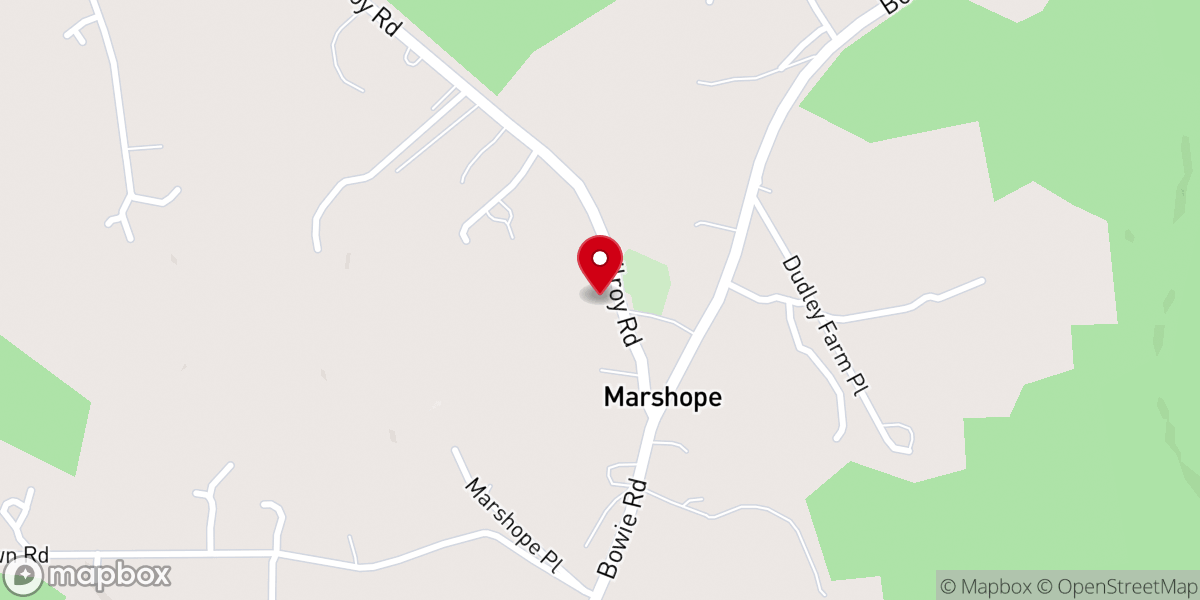 Map showing location of Mount Hope Baptist Church