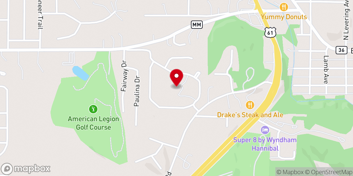 Map showing location of New Life Pentecostal Church