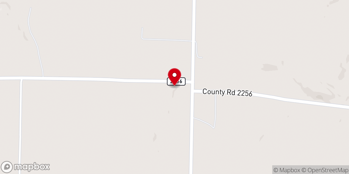 Map showing location of Vermillion Baptist Church