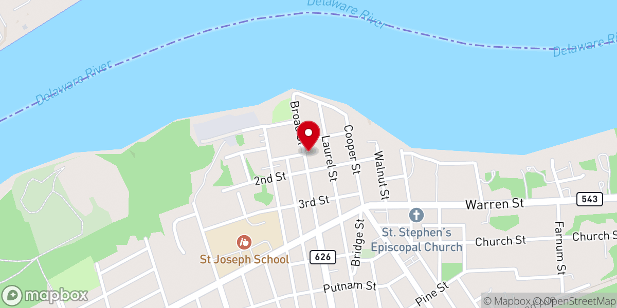 Map showing location of Calvary Baptist Church of South Jersey