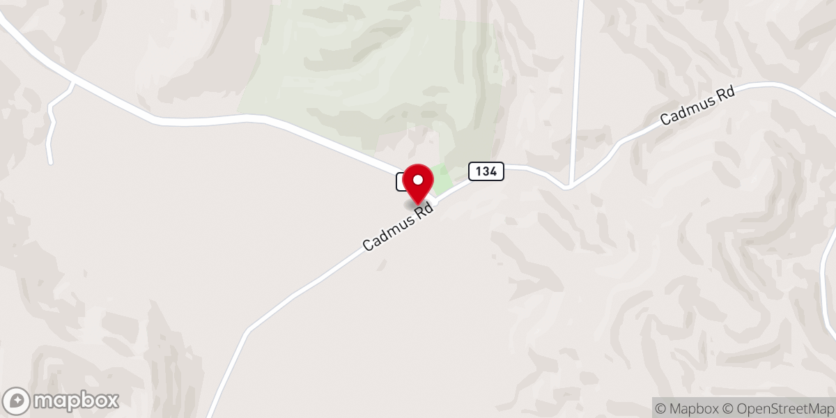 Map showing location of Sandfork Church