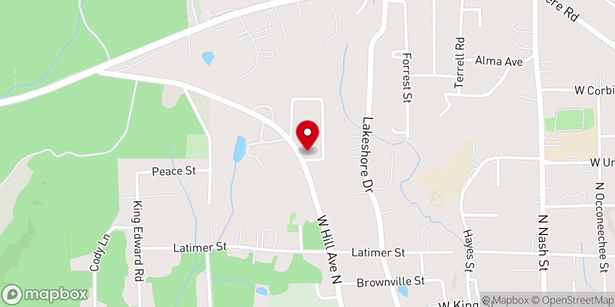 Map showing location of Faith Christian Fellowship Church of God of Prophecy