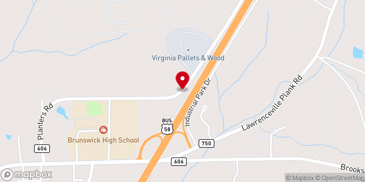 Map showing location of Shorts Chapel Church