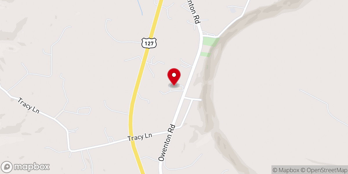 Map showing location of North Frankfort Baptist Church (MY CHURCH)
