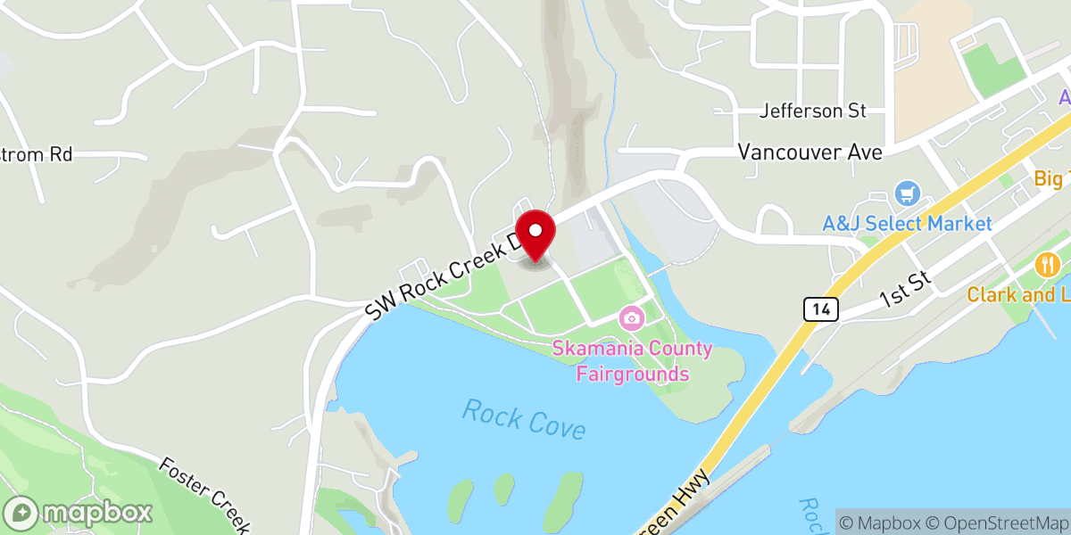 Map showing location of Hegewald Center