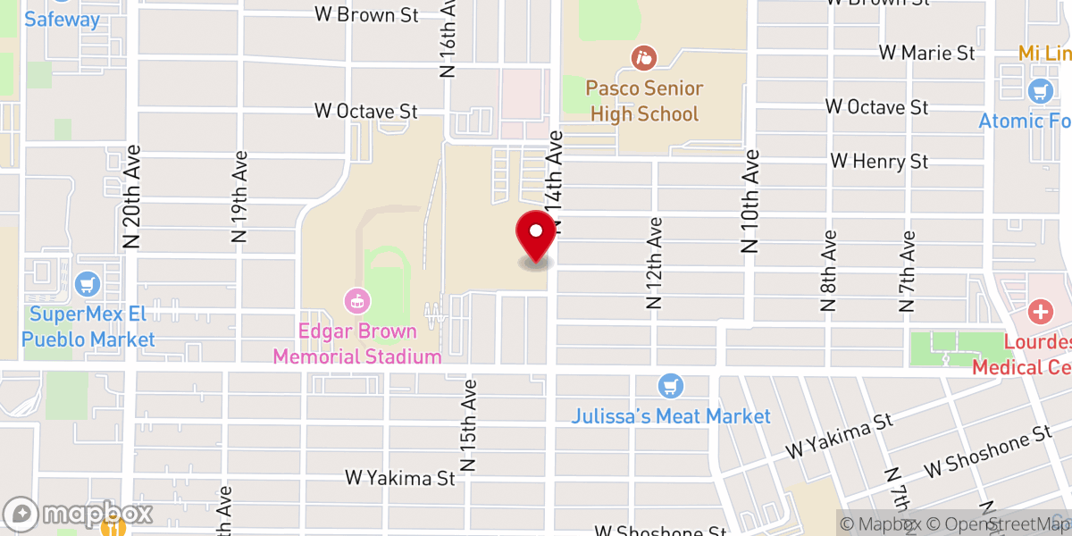 Map showing location of St Patrick's Catholic School