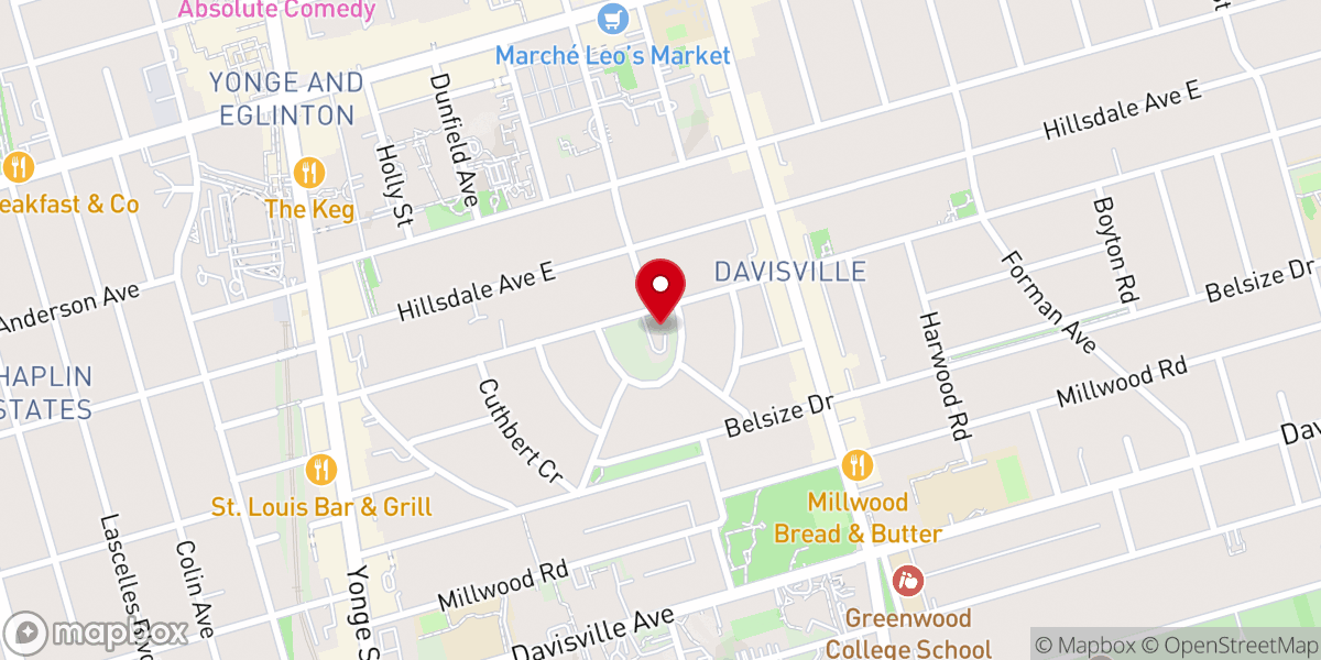 Map showing location of The Church of the Transfiguration Anglican