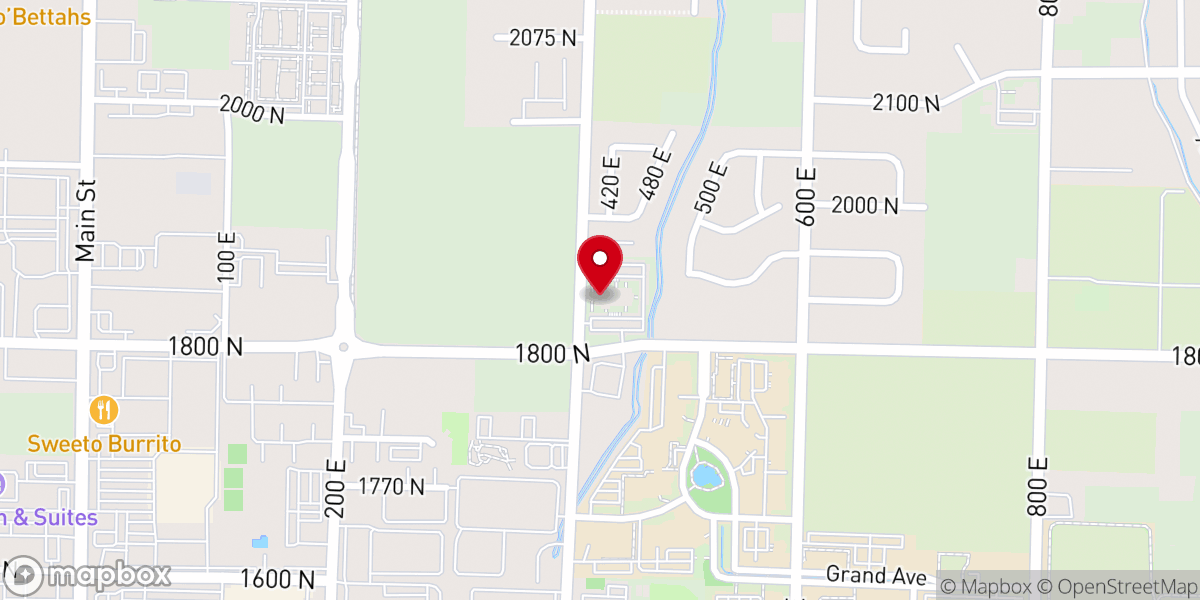 Map showing location of Green Canyon Stake Center