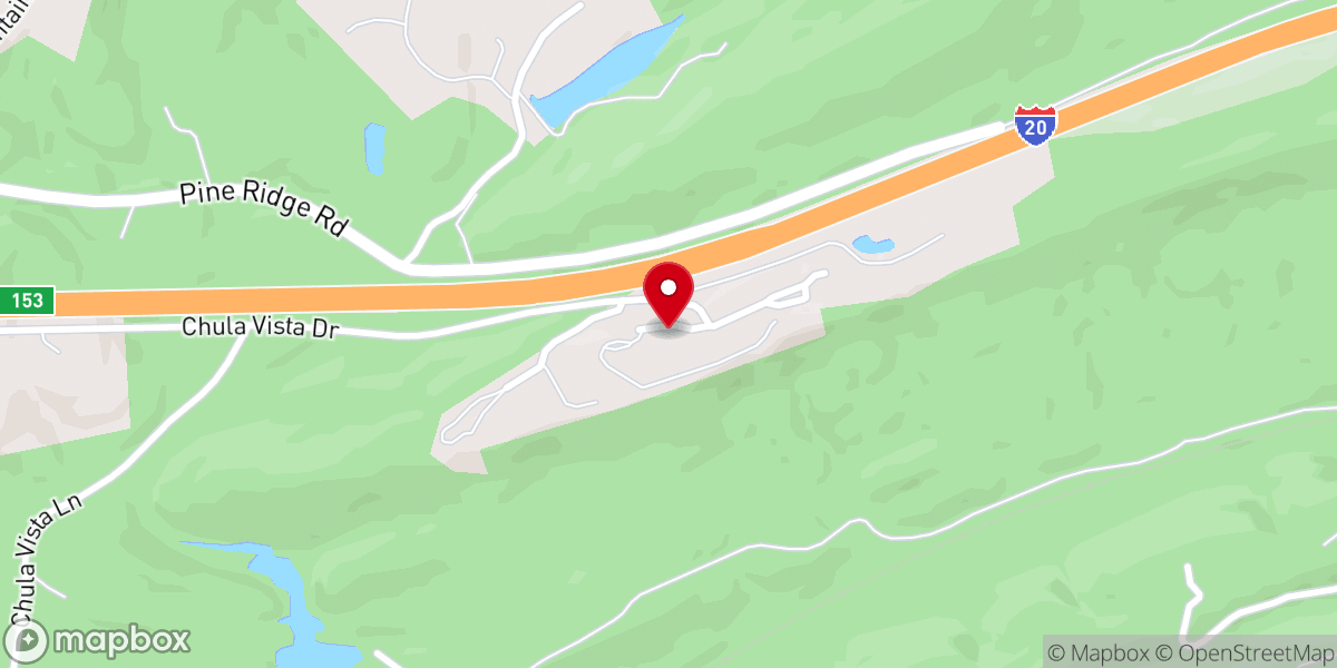 Map showing location of Southern Bible Methodist Conference Center and Camp Meeting
