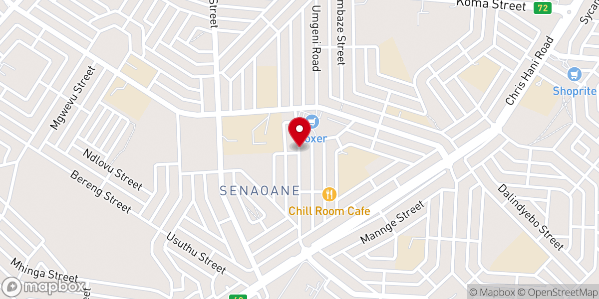 Map showing location of URCSA SENAOANE