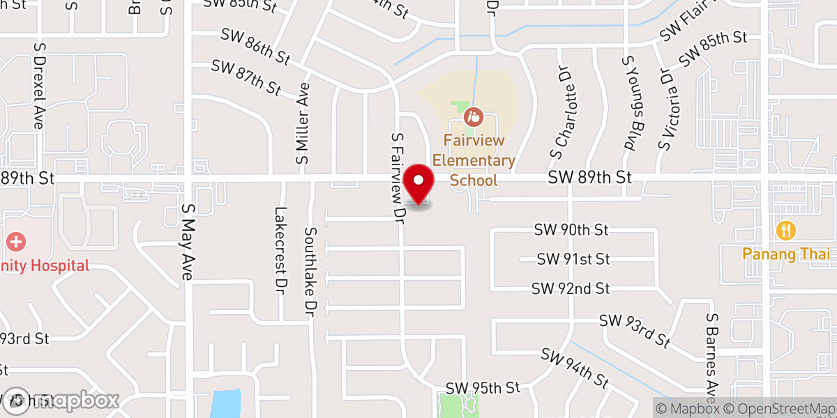 Map showing location of Bethlehem Primitive Baptist Church of Oklahoma City
