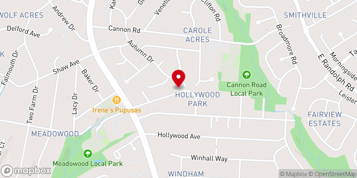 Map showing location of Washington Malayalam Adventist Church