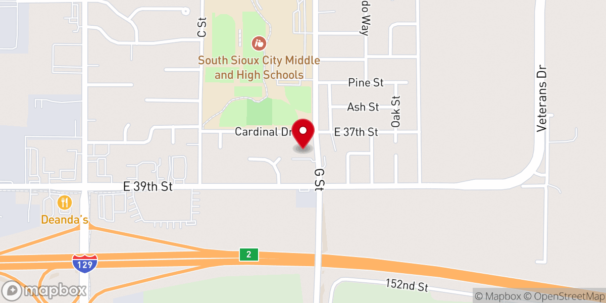 Map showing location of Tri-State Christian Church