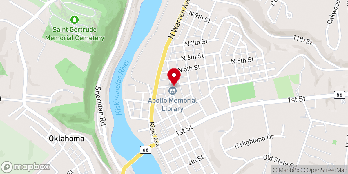 Map showing location of Apollo Faith Chapel