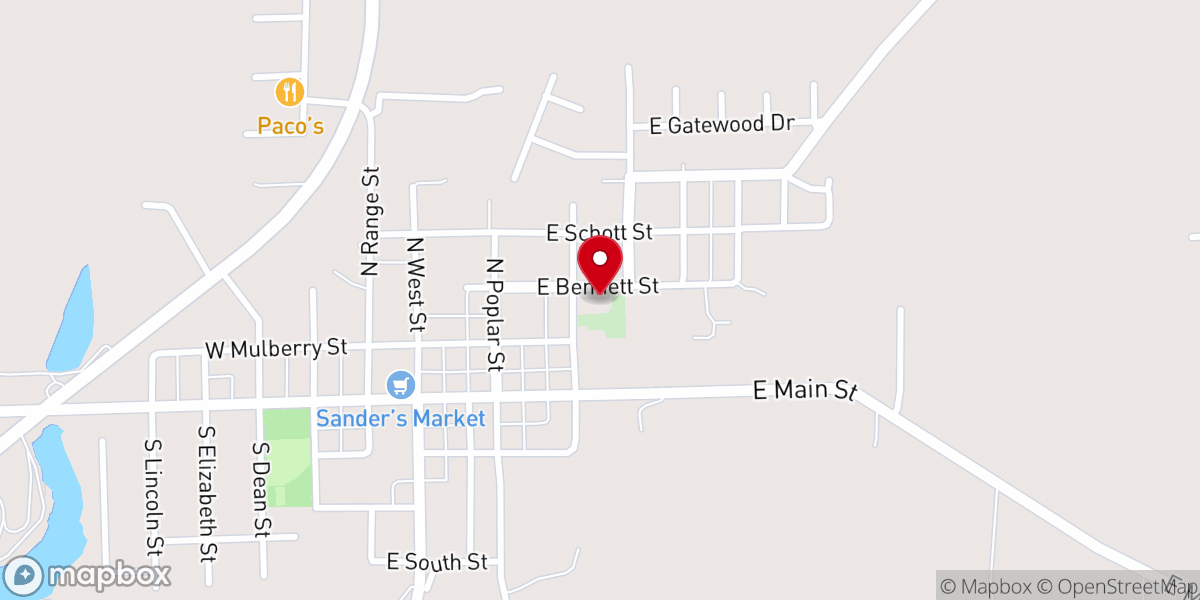 Map showing location of Westport Wesleyan Church