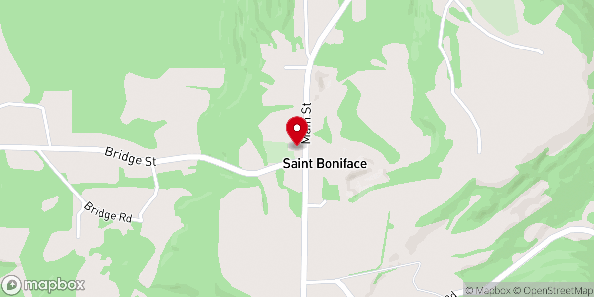 Map showing location of St Boniface Rectory