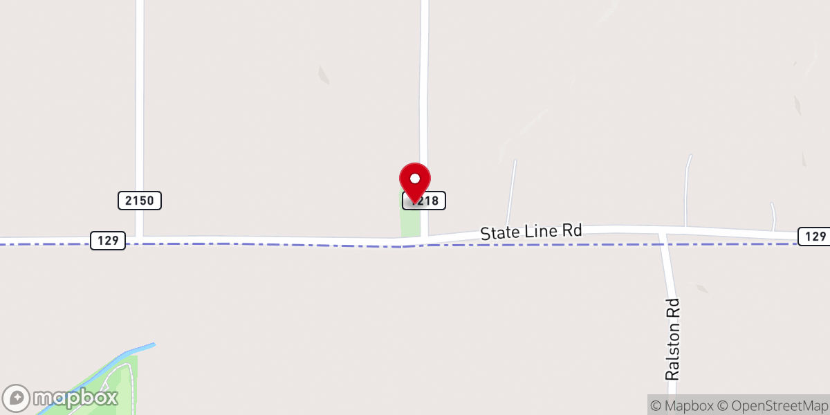 Map showing location of Boaz Chapel