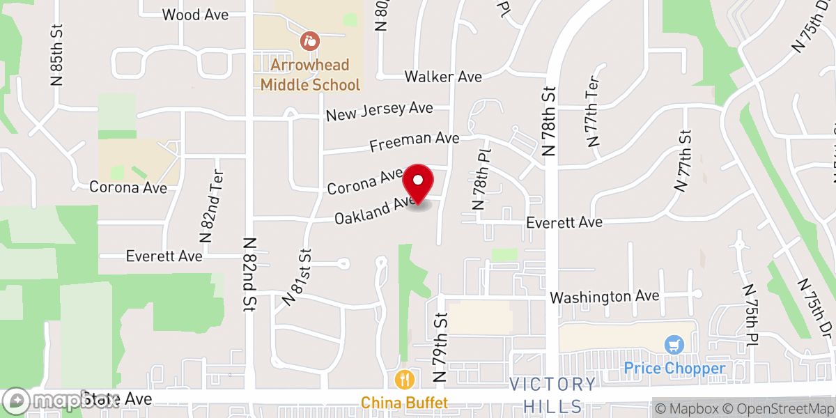 Map showing location of Wyandotte United Methodist Church
