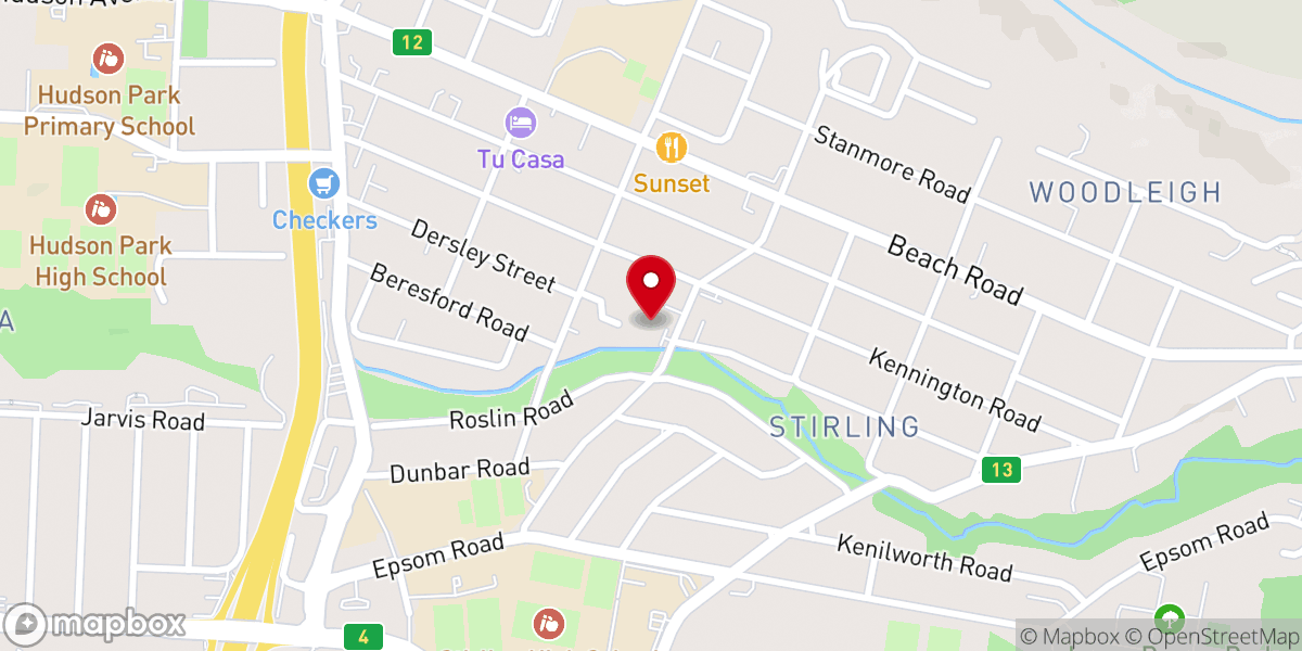Map showing location of Holy Spirit Catholic Church
