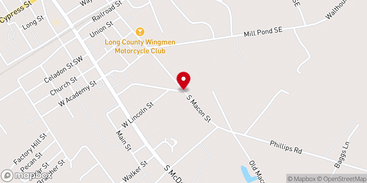Map showing location of St. Phillips Missionary Baptist Church