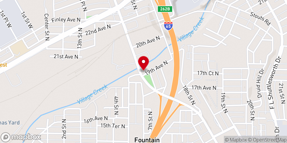 Map showing location of Mount Zion Community Church