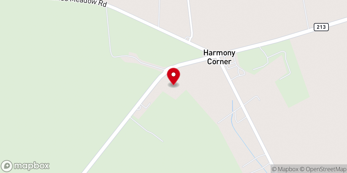 Map showing location of In His Arms Christian Fellowship Church