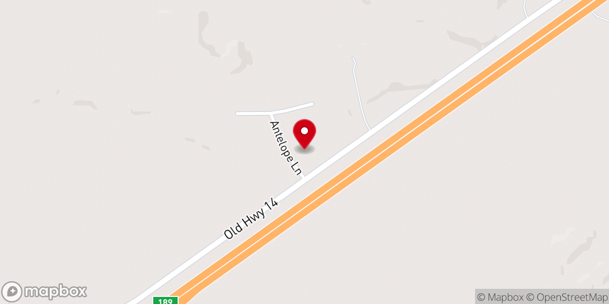 Map showing location of Gateway Baptist Church