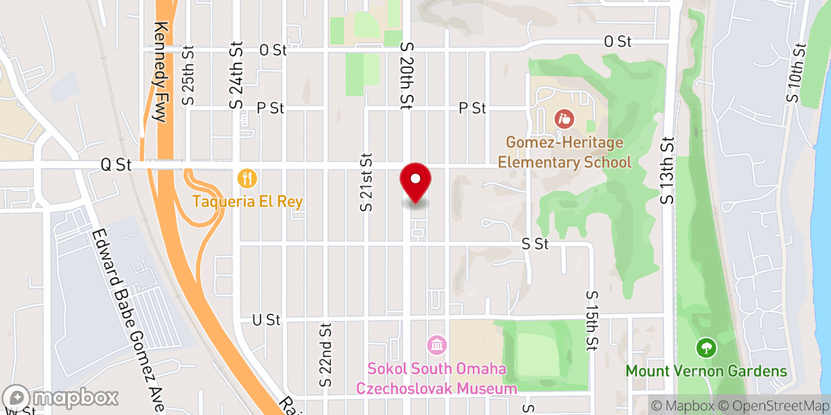 Map showing location of Templo Canaan Asambleas De Dios