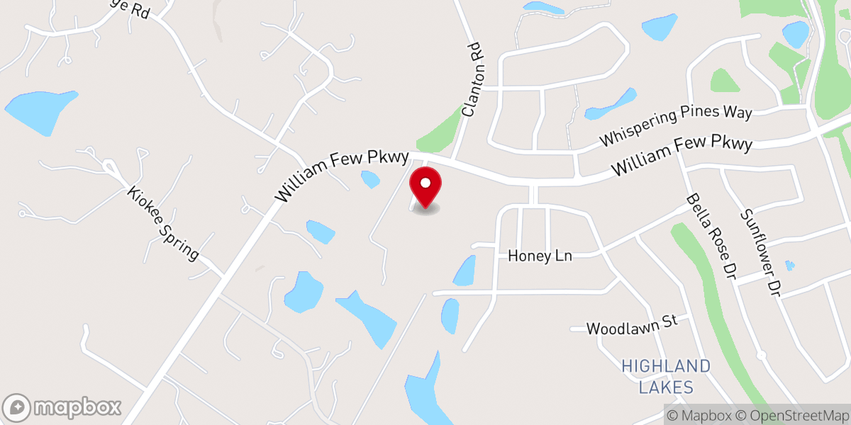 Map showing location of Parkway Baptist Church