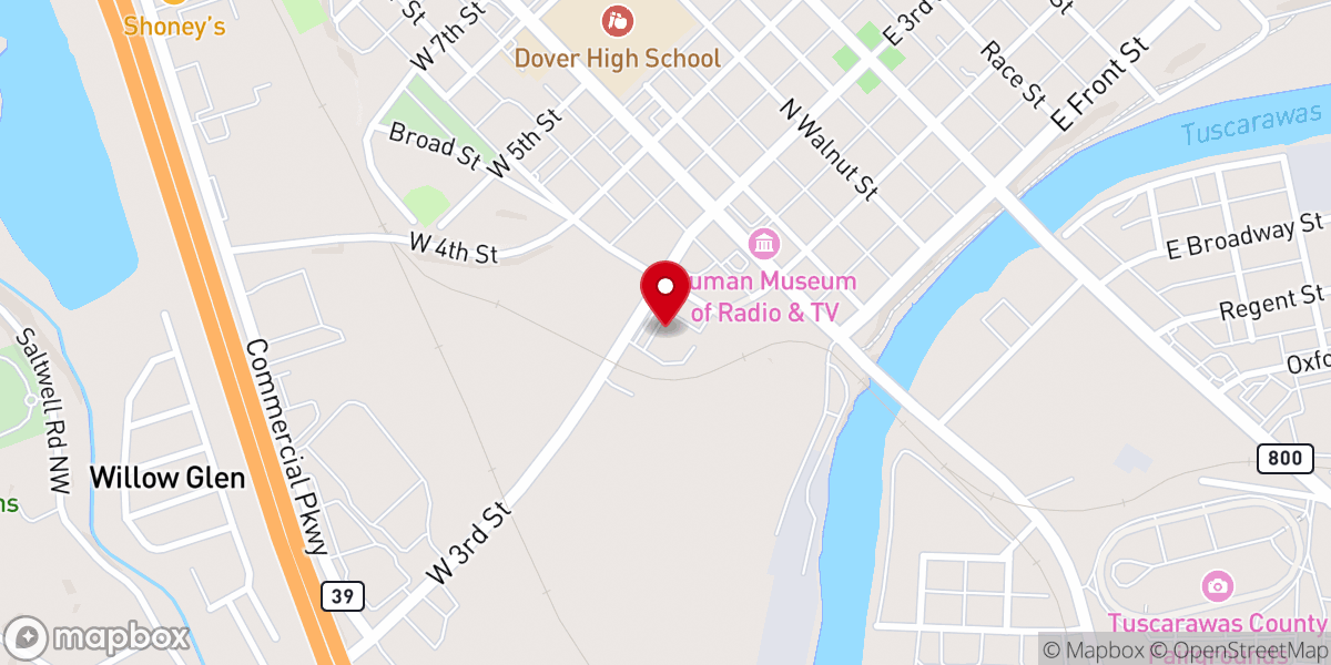 Map showing location of Synergy Church