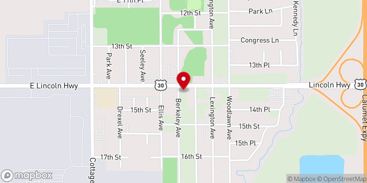 Map showing location of Cole Temple Church of God in Christ