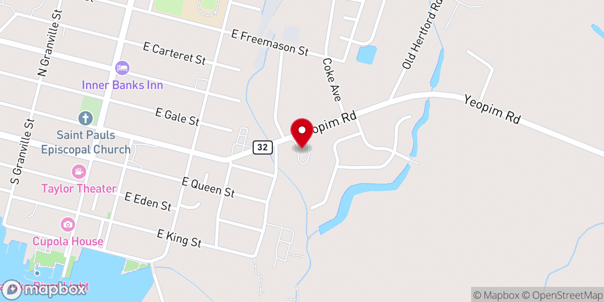 Map showing location of Quality Equipment