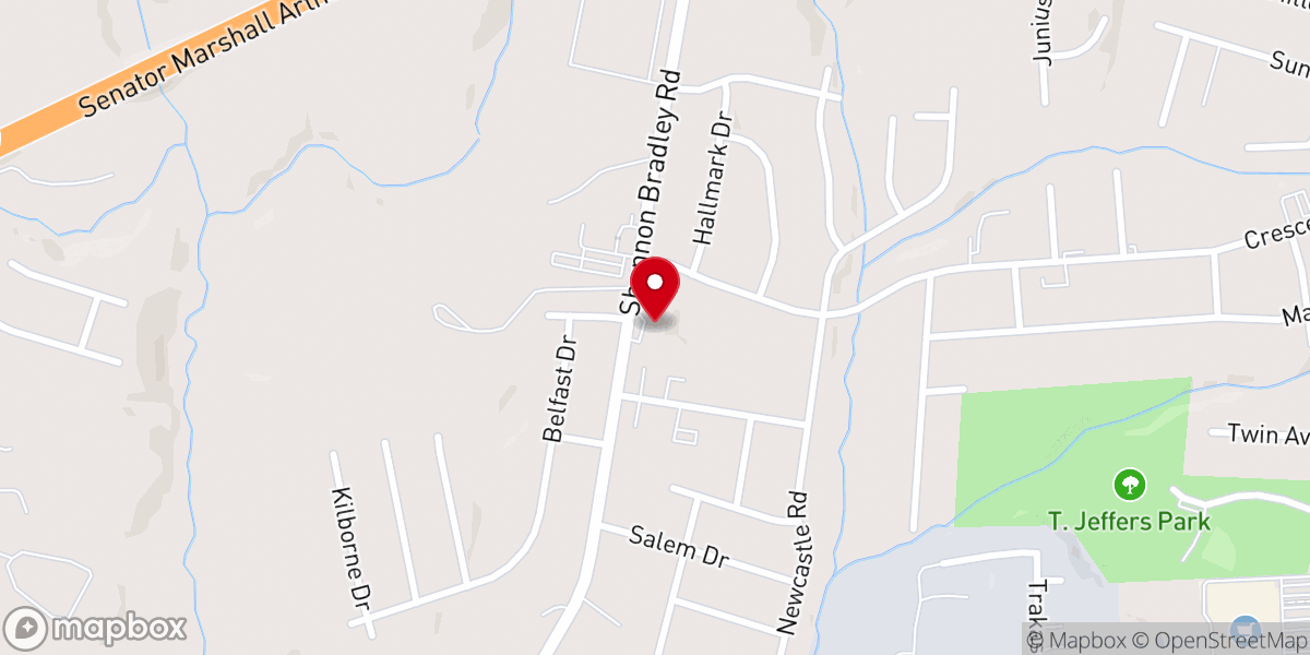 Map showing location of Holy Jerusalem Nondenominational Church