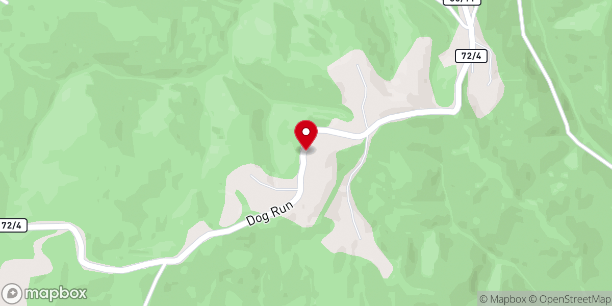 Map showing location of Mount Sarah United Methodist Church