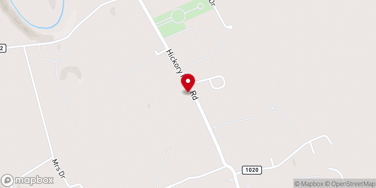 Map showing location of Gilbert Memorial Church