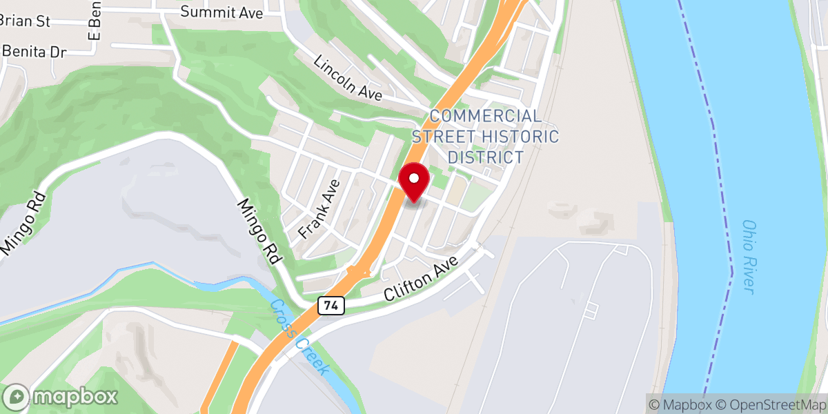 Map showing location of Saint Agnes Catholic Church