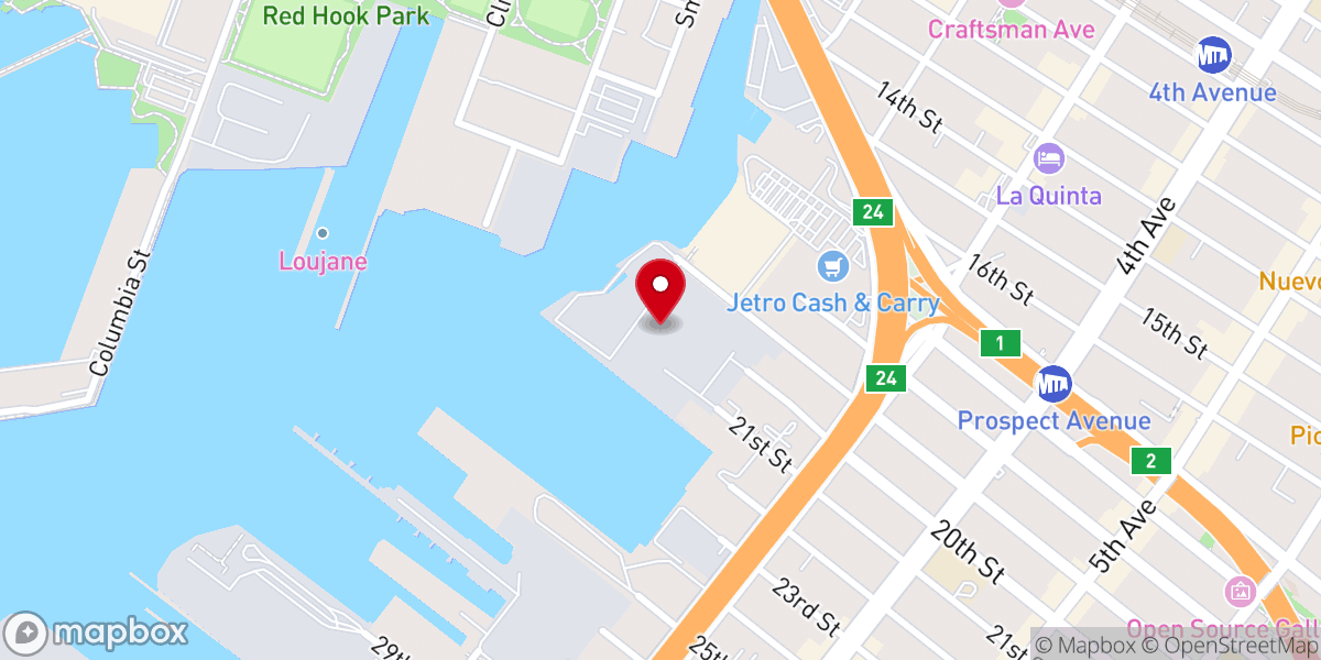 Map showing location of Sunset Industrial Park