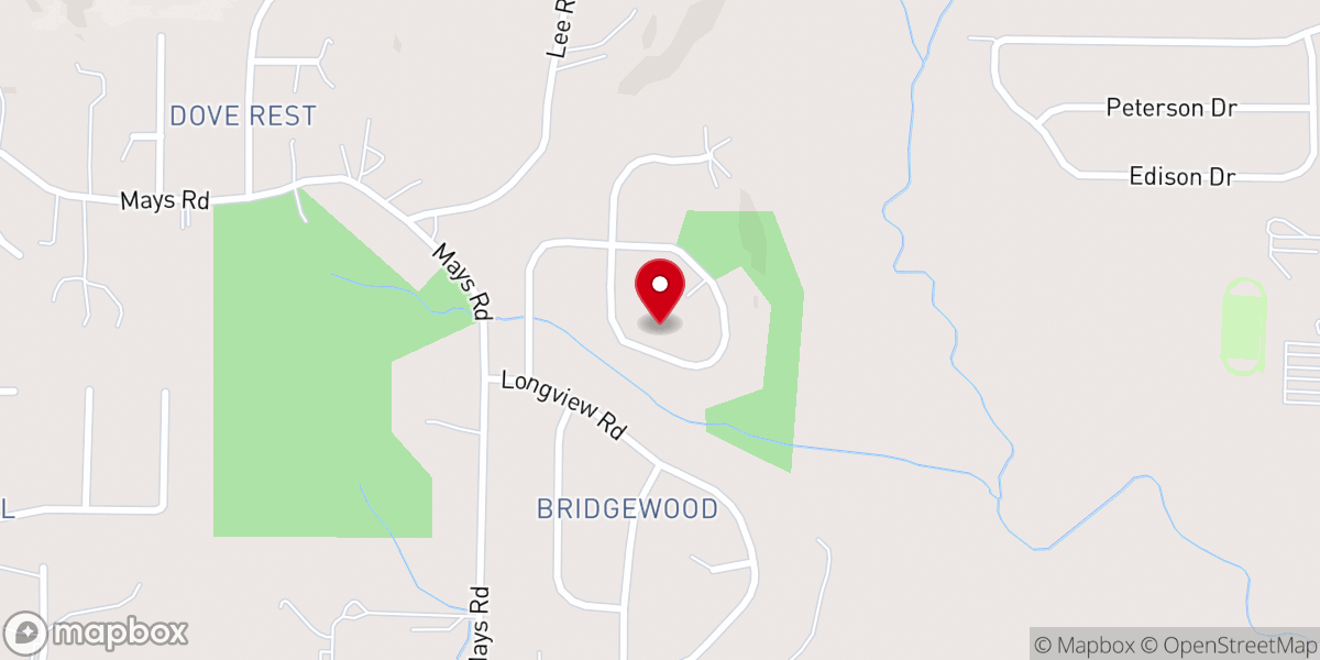 Map showing location of Lighthouse Bible Fellowship Inc