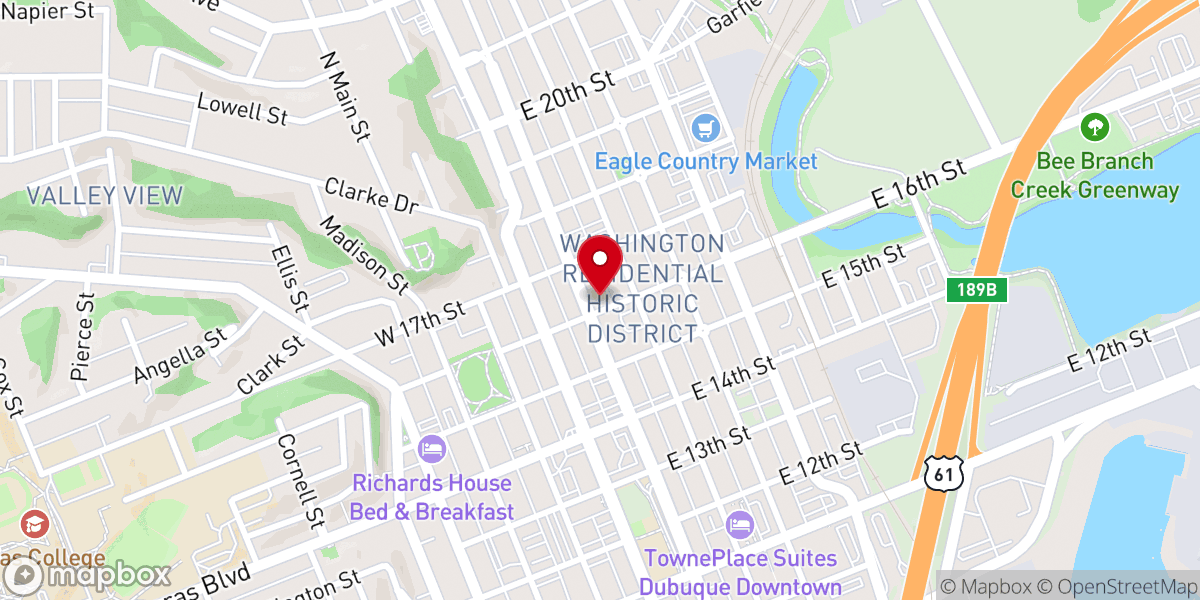 Map showing location of Radius Church
