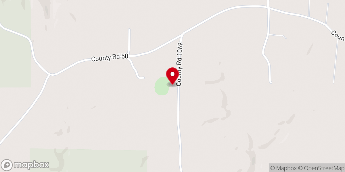 Map showing location of Mount Vernon West Congregational Methodist Church