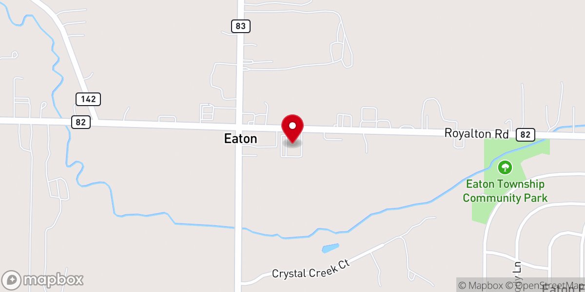 Map showing location of NORTH EATON CHRISTIAN CHURCH